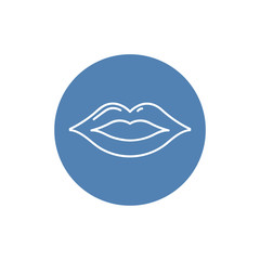 Lips icon, kiss icon, logo, illustration, vector sign symbol for design