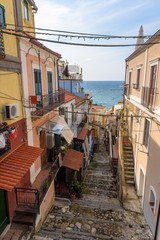 Narrow street in Pizzo in Calabria