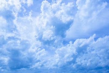 Pattern of blue sky and clouds