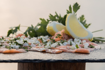 fresh vegetables on cutting board
