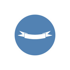 The banner icon. Ribbon symbol. Flat Vector illustration