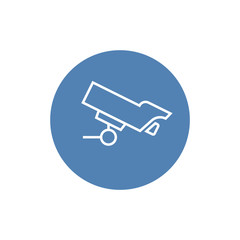 Security camera simple line vector icon. Trendy for graphic design, logo, Web site, social media, UI, mobile app, EPS10