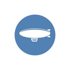 Blimp Icon in trendy glyph style design. Vector graphic illustration. Blimp icon for website design, logo, and user interface. EPS 10