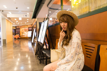 Berry cute Japanese young woman.