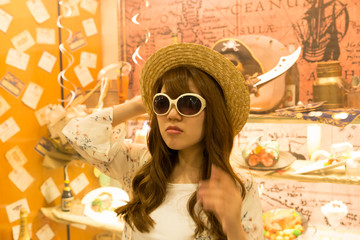 Berry cute Japanese young woman.