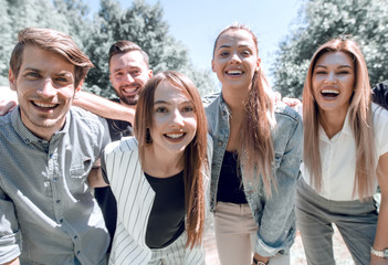 creative business team standing together