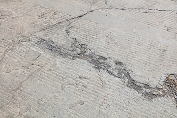 Fototapeta na wymiar broken concrete floor