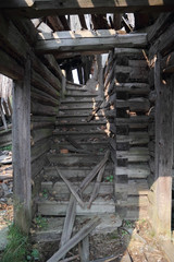 Ruined Mountain Hut in Pieniny. Poland.