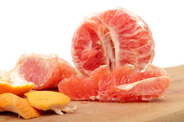 slices of grapefruit