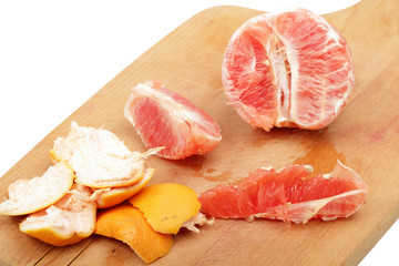 slices of grapefruit