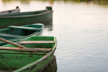 Old wooden boats