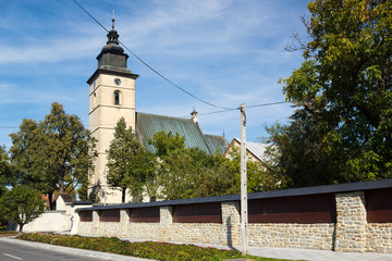 Fototapeta premium Catholic Church of 13th Century. Parish Church of St. Elizabeth in the Stary Sacz. Poland.