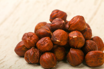 Hazelnut heap