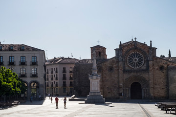 Fototapeta premium Medieval city walls of Avila, Spain