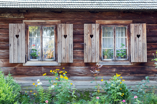 Windows With Opened Shutters