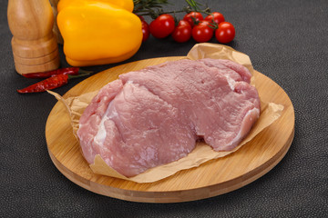 Raw pork meat