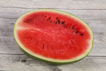 Ripe sweet juicy Half watermelon