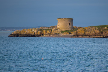 Fototapeta na wymiar Martello round tower sea defence in Ireland