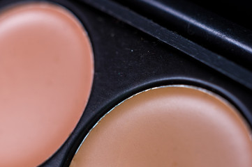 Women's make-up, decorative cosmetics - colorful eyeshadow palette