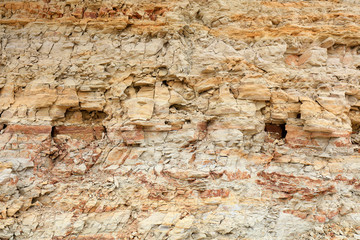 Geological structure of marl