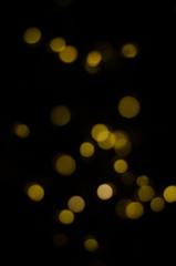 Christmas lights are not clear, bokeh lights