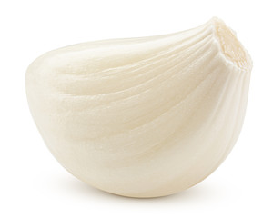 garlic, isolated on white background, clipping path, full depth of field