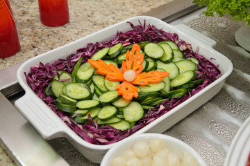 Salada legumes prato