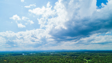 Aerial View of Green Park and Sky