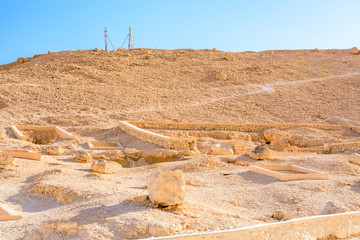 View on high cliffs in valley of the kings. Luxor, Egypt
