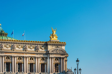 Naklejka premium The Opera Garnier in paris France.it is regarded as one of the architectural masterpieces of its time.