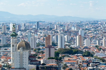 aerial view of sao paulo city