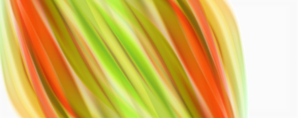 Modern Liquid color flow on white - colorful flow poster. Techno Wave Liquid shape in white color background. Design for your design project