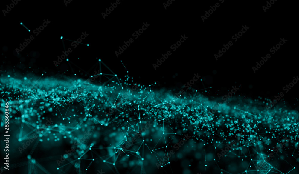Wall mural abstract backgrounds. technology concept. future technology. abstract futuristic. 3d rendering.