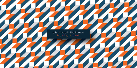 A seamless geometric cube pattern background