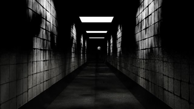 Nuclear Fallout Shelter Corridor Vintage Design 1
