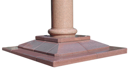 the base of the monument is made of granite