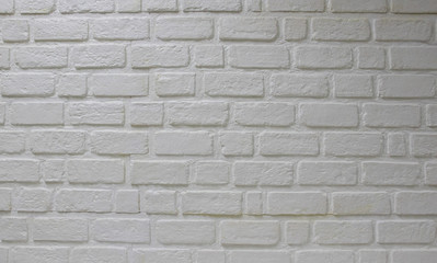 Beautiful white brick wall surface for design and background 
