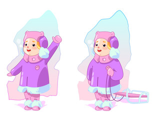 Children in winter (girl)