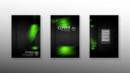 Fototapeta premium Vector collection of book cover backgrounds. eps 10 vector design illustrations