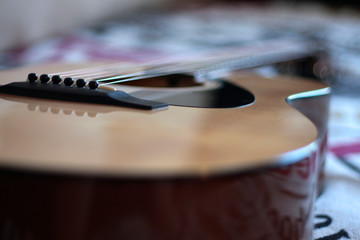 Obraz na płótnie Canvas Guitar on photo shoot