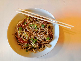 spaghetti with meatballs and tomato sauce