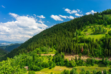Fototapeta premium Beautiful summer landscape in Savsat, Artvin province, Turkey