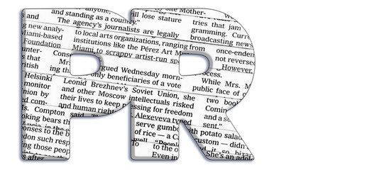 Naklejka premium Public relations