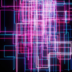 Network of stripe and light