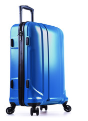 Travel suitcase isolated on white background