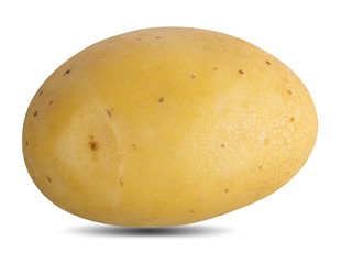 Potato isolated on white background with clipping path