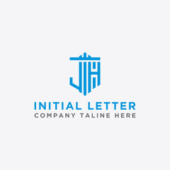 Inspiring company logo designs from the initial letters JH logo icon. -Vectors