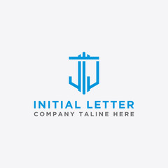 Obraz premium Inspiring company logo designs from the initial letters JJ logo icon. -Vectors