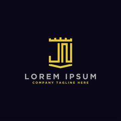 Inspiring company logo designs from the initial letters JN logo icon. -Vectors