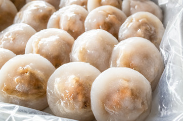 taiwan meatballs in a group